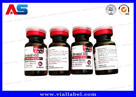 CJC-1295 2 mg 10 ml Adhésif pour flacon à doses multiples Étiquettes pour petites bouteilles Impression holographique au laser