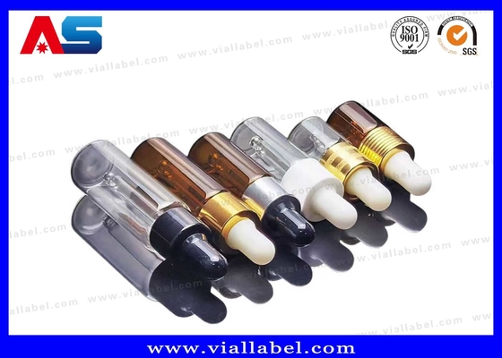 Offre de bouteille goutteuse en verre de 5 ml / 10 ml / 15 ml / 20 ml, bouteilles propres avec goutteuse en verre