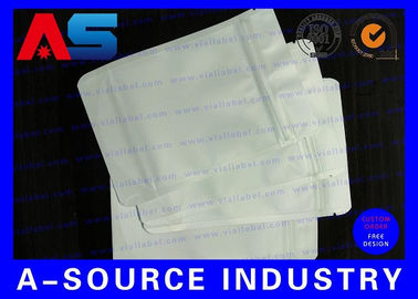 serrure blanche Pounch de fermeture éclair de 7 * 10 de cm de gaines plastiques sacs de papier d'aluminium pour des capsules