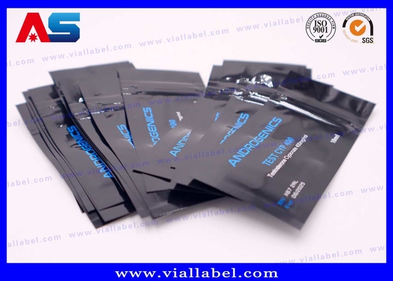 Poche en papier d'aluminium à imprimer en noir Pour le flacon de 10 ml Test androgénique Cyp Bouteille de 10 ml
