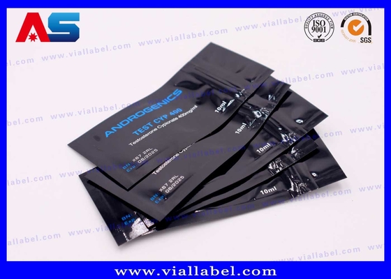 Poche en papier d'aluminium à imprimer en noir Pour le flacon de 10 ml Test androgénique Cyp Bouteille de 10 ml