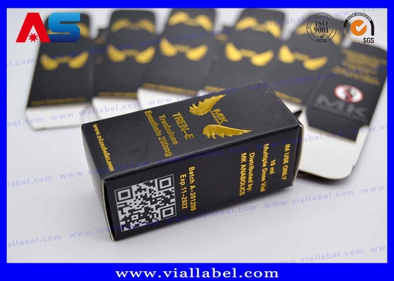 Boîtes de flacon de 10 ml personnalisées avec revêtement laminé mat et brillant