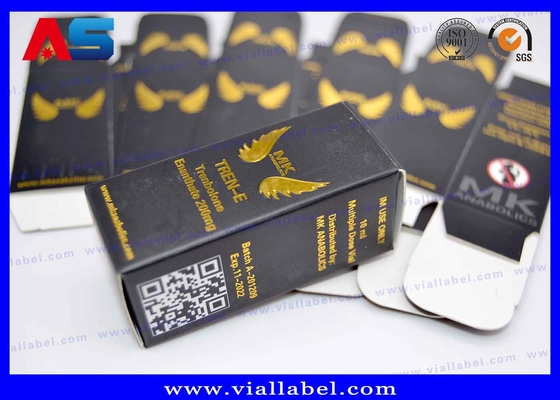 Boîtes de flacon de 10 ml personnalisées avec revêtement laminé mat et brillant