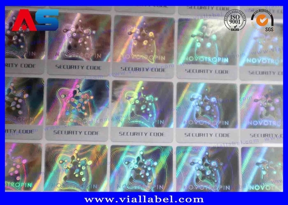 Des autocollants holographiques personnalisés 10-40 mm argent / or / vert / bleu