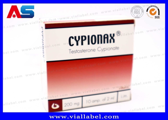 Boîte d'emballage pharmaceutique CMYK pour 10 ampoules de 1 ml Boîte de papier d'ampoule et plateau en plastique