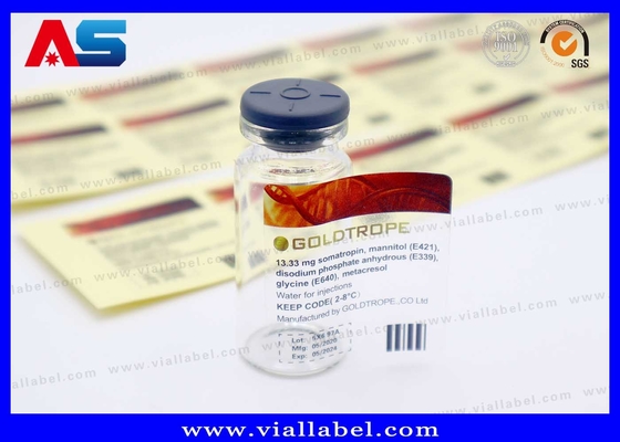 Étiquette de bouteille transparente économique Étiquette de flacon de 10 ml Étiquette de flacon de 10 ml Étiquette de conception personnalisée