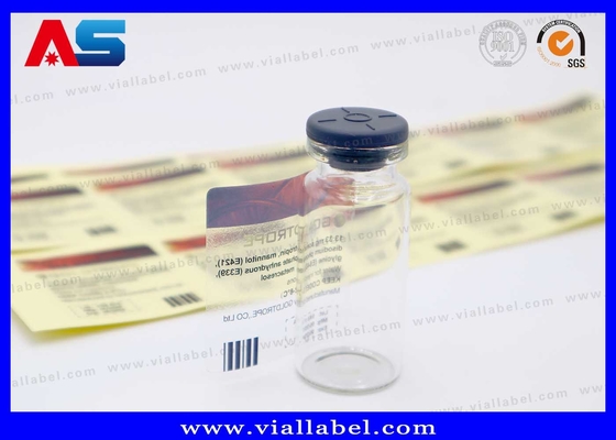 Étiquette de bouteille transparente économique Étiquette de flacon de 10 ml Étiquette de flacon de 10 ml Étiquette de conception personnalisée