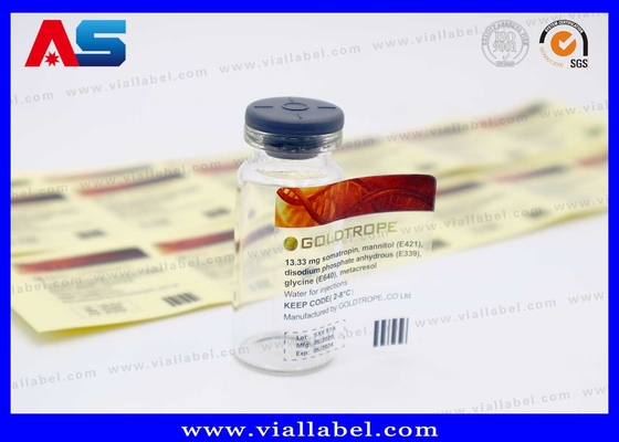 Étiquettes transparentes pour flacons de 10 ml Impression personnalisée fabriquée en Chine Étiquettes transparentes pour flacons de 10 ml