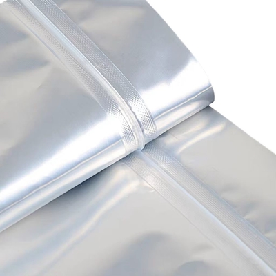 Sac en papier d'aluminium MOQ 100pcs Sac à fermeture à glissière en argent d'aluminium pour 50 comprimés