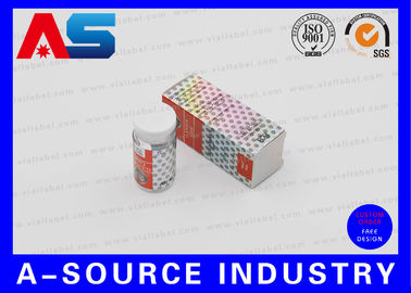 Conservation des médicaments 10 ml Vial Boîtes de musculation Carton Hologramme Impression au laser Avec étiquette adhésive Enanthate boîtes de papier