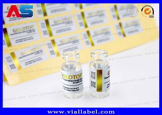 Étiquette du flacon de 10 ml Bouteille d'eau en or En-tête de bouteille d'eau Impression de feuille d'or Effect adhésif fort imperméable