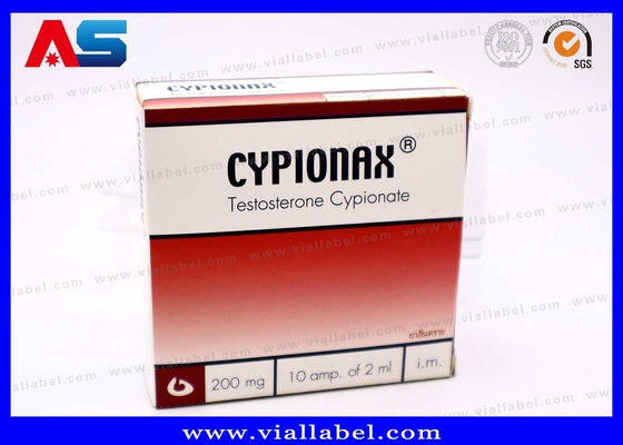 Boîtes de flacons personnalisées de 10 ml avec plateaux en plastique de 10 bouteilles ampoules anti-contrefaçon