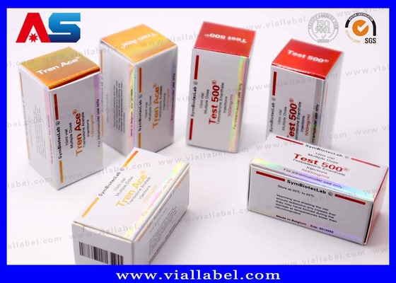 10 ml Vial Box Test 500 Laser Logo Holographique étanche à l' eau Vernis brillant personnalisé