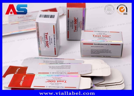 10 ml Vial Box Test 500 Laser Logo Holographique étanche à l' eau Vernis brillant personnalisé