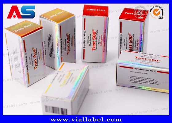 10 ml Vial Box Test 500 Laser Logo Holographique étanche à l' eau Vernis brillant personnalisé