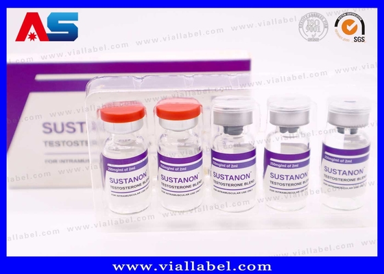 Étiquettes du flacon de 10 ml en film de perle blanche étanche adhésif pharmaceutique