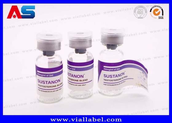 Étiquettes du flacon de 10 ml en film de perle blanche étanche adhésif pharmaceutique