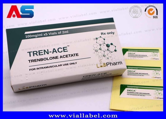 10 ml Vial Boîtes de laboratoire Pharma Fabriqué à partir de 375g de papier de haute qualité Pharmaceutique Conception sur mesure