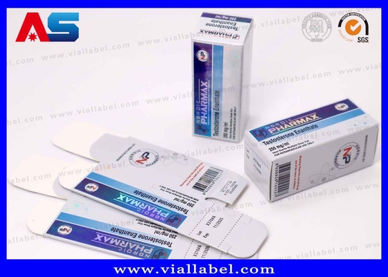 La boîte de papier laser et en relief de luxe pour les flacons Enan de 10 ml de test est une solution d'emballage pharmaceutique de pointe