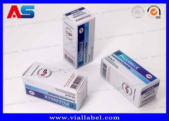La boîte de papier laser et en relief de luxe pour les flacons Enan de 10 ml de test est une solution d'emballage pharmaceutique de pointe