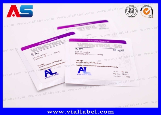 Étiquettes personnalisées de suppléments de fitness pour flacons en verre de 2ml/8ml/10ml. Impression holographique et étanche à toute manipulation. Plus de 12 ans d'expertise. Expédition DDP et conformité sans tracas.