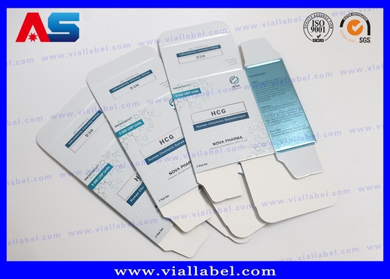 Des flacons HCG gravés au laser sur mesure (57x57x25mm) avec insert en PVC. MOQ 500. Prix direct d'usine.
