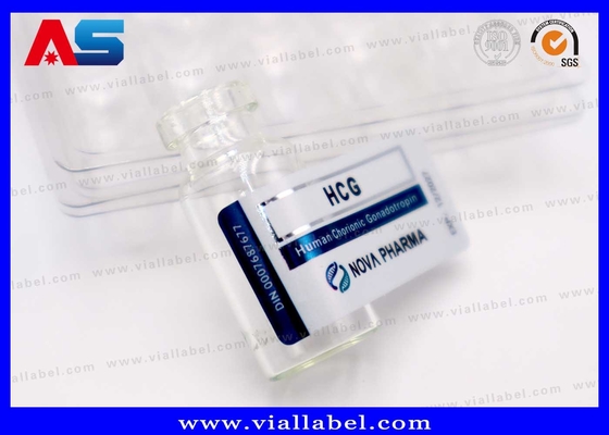 Étiquette de flacon d' injection de 2 ml, étiquette de flacon Hcg personnalisée