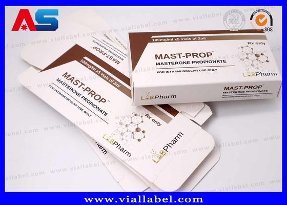 10 ml Petite boîte pour flacons d'injection, Mat personnalisé Vial de mélange de test Cartons d'impression pour emballage pharmaceutique