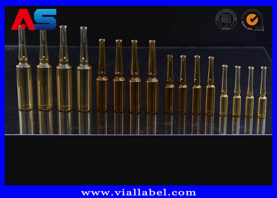 Acheter des ampoules pharmaceutiques ambrées transparentes de 1 ml, vente en gros d'ampoules de 1 ml en vrac