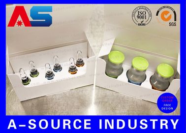 Impression holographique personnalisée 2 ml Vial Boîtes de stockage de peptides BPC avec plateau en plastique de 10 x 2 ml
