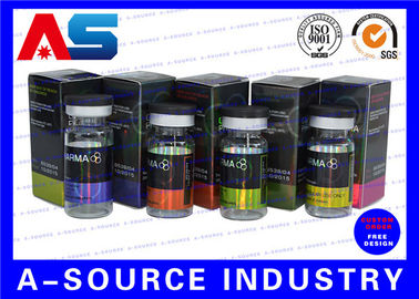 Conservation des médicaments 10 ml Vial Boîtes de musculation Carton Hologramme Impression au laser Avec étiquette adhésive Enanthate boîtes de papier
