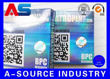 Conservation du flacon de 2 ml Boîte d' emballage pharmaceutique, plaquettes en plastique et prospectus en papier 10 flacons