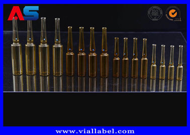 Sterial entassent en vrac la bouteille ambre d'injection intramusculaire d'ampoule de fioles en verre de 10ml 1ml 2ml