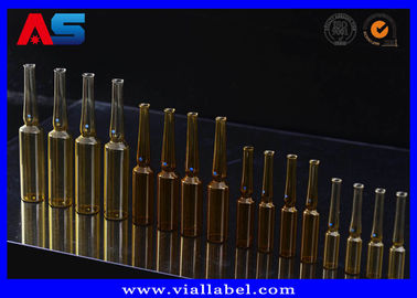 Sterial entassent en vrac la bouteille ambre d'injection intramusculaire d'ampoule de fioles en verre de 10ml 1ml 2ml