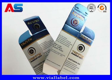 Carton métallique 10 ml Boîtes de flacons pour bouteilles en verre Hologrammes mobiles Boîtes d'emballage pharmaceutique pour médecine