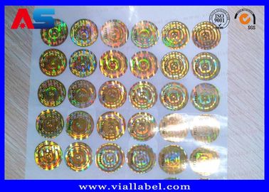 Anti-faux autocollants d' hologrammes de sécurité pour les étiquettes des flacons de 10 ml Boîtes autocollant d' hologrammes 3D
