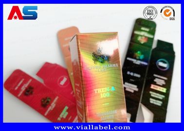 Boîtes de stockage en carton 10 ml Pour les flacons de verre Hologramme Bouteilles de médicaments, boîtes d' emballage pharmaceutique ISO9001