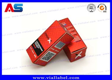 Boîtes de flacons rouges de 10 ml pour huiles Vials Peptide Emballage Taille 3*3*6CM Étiquettes de flacons de 10 ml