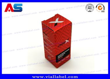 Boîtes de flacons rouges de 10 ml pour huiles Vials Peptide Emballage Taille 3*3*6CM Étiquettes de flacons de 10 ml