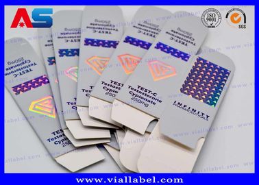 Huile Vial Box 20 ml Vial Packaging Boxes/labels boîte de papier de médecine de Diamond Pharmceutical