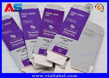 Glossy / Matt Bio Custom 10 ml Boîte à flacons Boîtes de déménagement en carton Pour les tests de laboratoire Boîtes à déménagement pour les flacons
