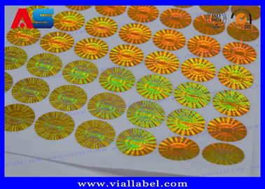 Autocollants holographiques adhésifs pharmaceutiques ronds VOID Hologramme 3D anti-contrefaçon