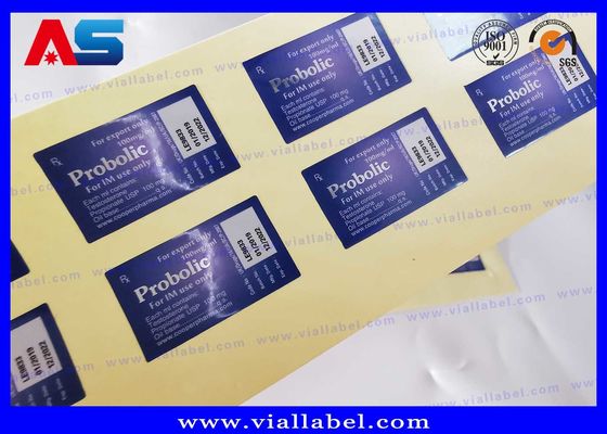 Étiquettes adhésives pour bouteilles pharmaceutiques à hologramme laser pour emballage peptidique de 3 ml / 2 ml avec plateau en plastique
