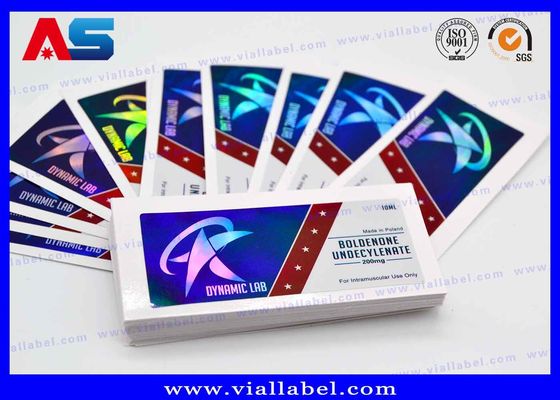 L'impression pharmaceutique de label de produit de labels de bouteille en verre conçoivent GV en fonction du client, OIN 9001