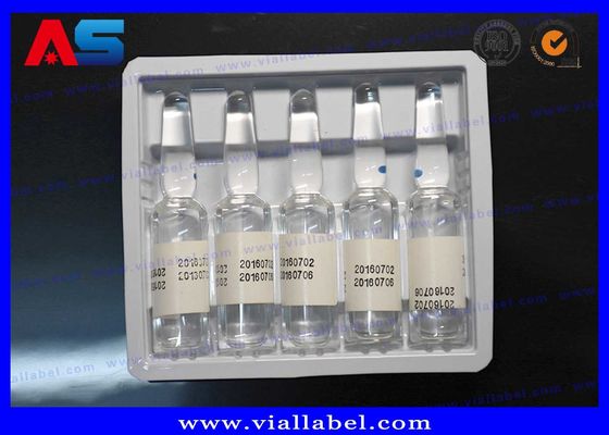 Huile ampoules 1 ml Plastic Blister Emballage PVC / PET Matériau Blanc Couleur sur mesure plateau en plastique