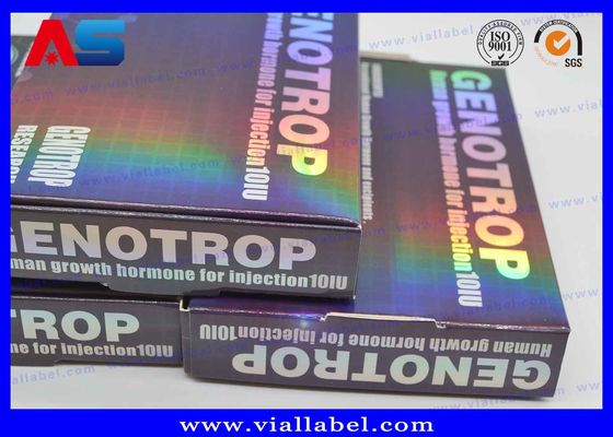 Impression holographique personnalisée 2 ml Vial Boîtes de stockage de peptides BPC avec plateau en plastique de 10 x 2 ml