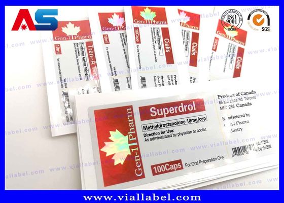 Étiquettes pour flacons de 2 ml / 5 ml / 15 ml / 20 ml 10 ml Étiquettes pour flacons en verre holographiques personnalisées au laser