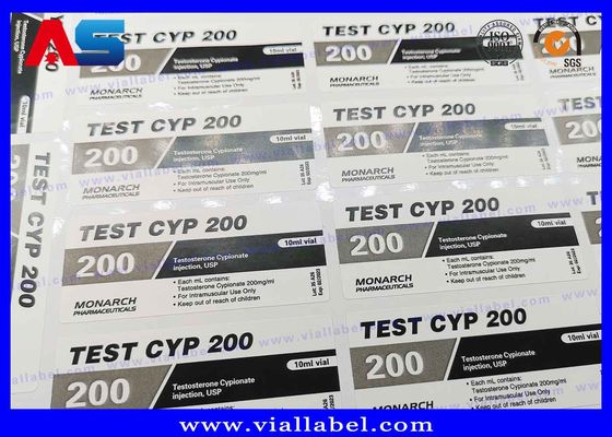 CMYK imprimant 10ml Vial Labels For Glass Medicine fait sur commande met en bouteille