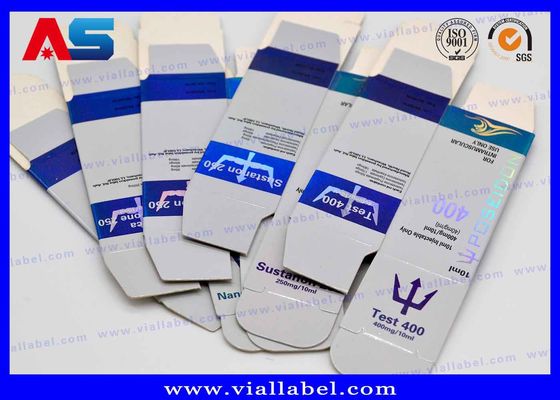 Hologramme laser brillant 10 ml Fiole Boîtes de verre peptide Bouteille de verre Boîtes d' emballage pharmaceutique personnalisées
