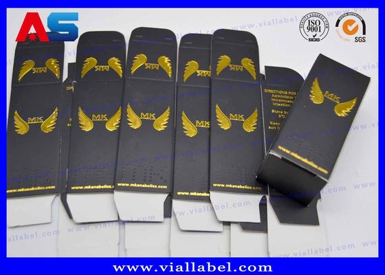 Impression sur papier en papier en feuille d' or 250 g Boîte de biberon pour peptide CJC 1295 10 ml